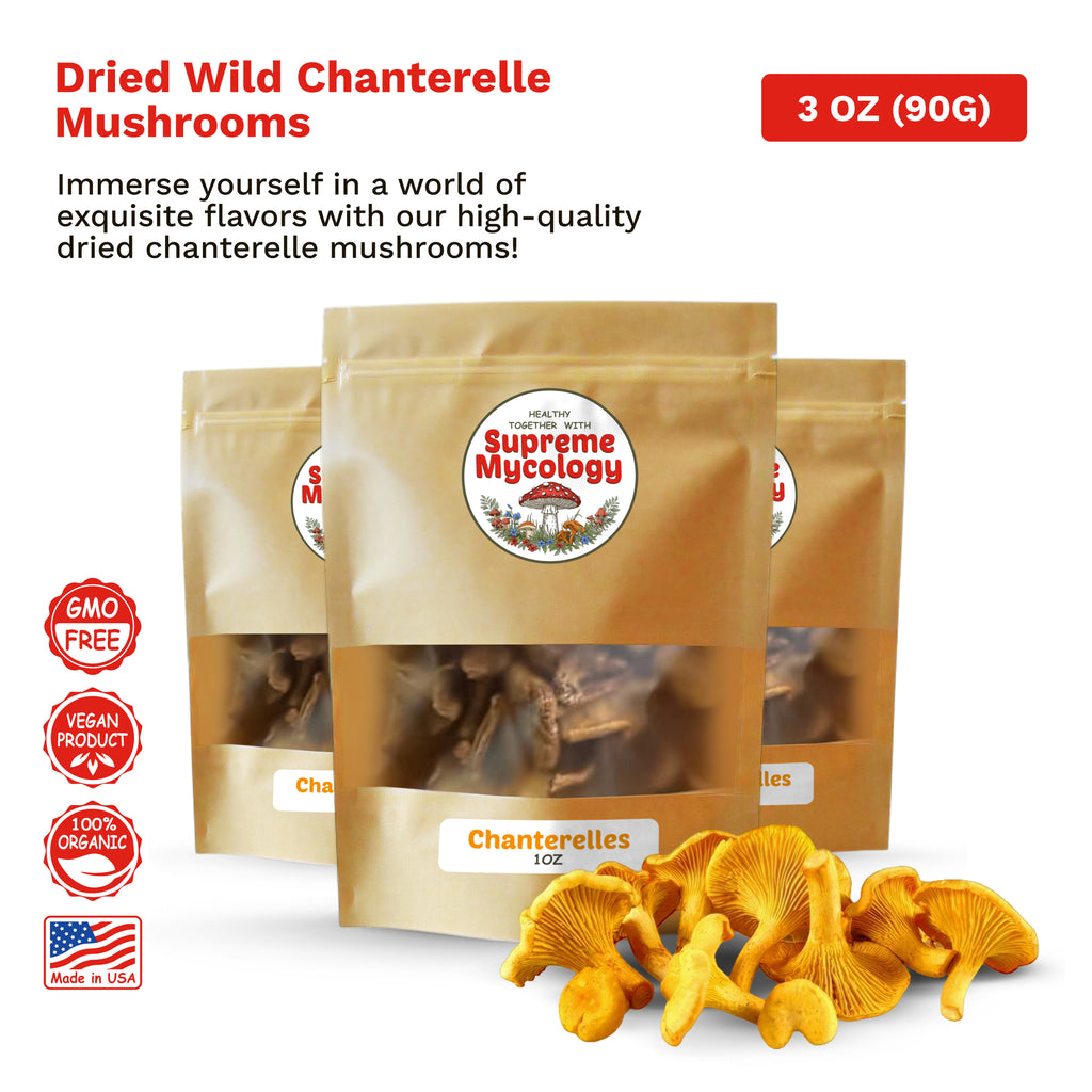 Dried Chanterelle Mushrooms
