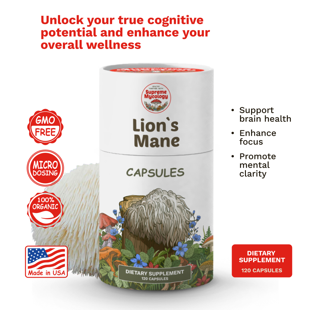 Organic Lion's Mane Mushroom Capsules