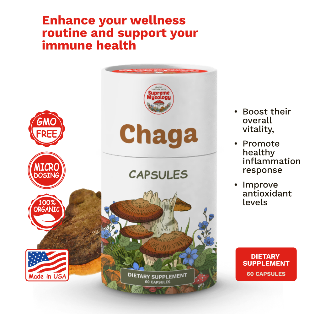 Organic Chaga Mushroom Capsules