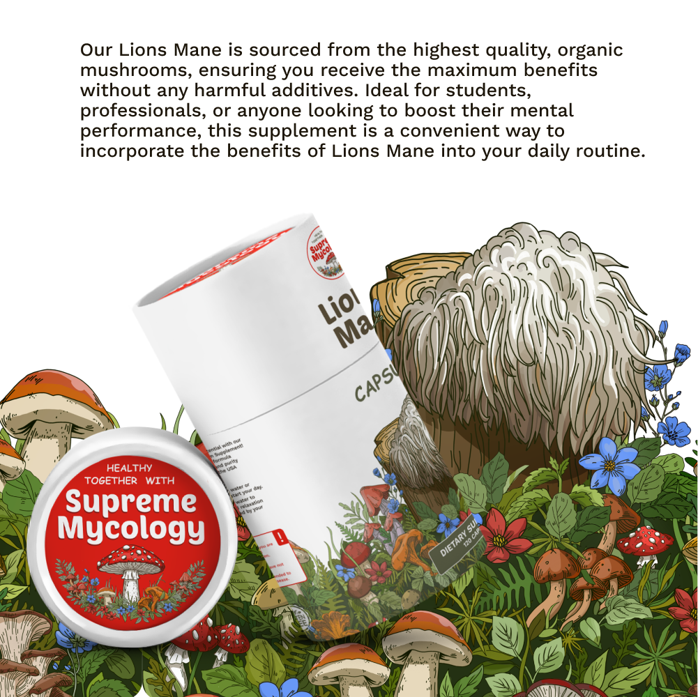 Organic Lion's Mane Mushroom Capsules