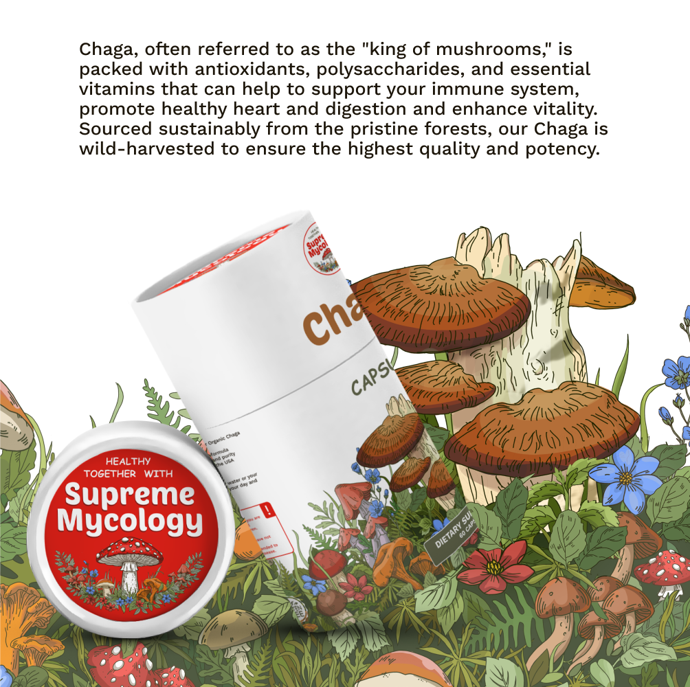Organic Chaga Mushroom Capsules