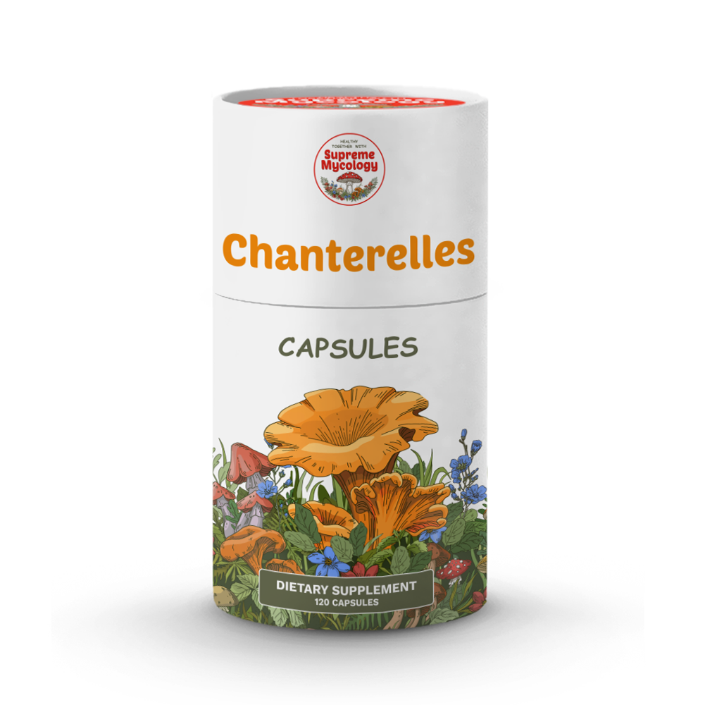Organic Wild Chanterelle Mushroom Capsules