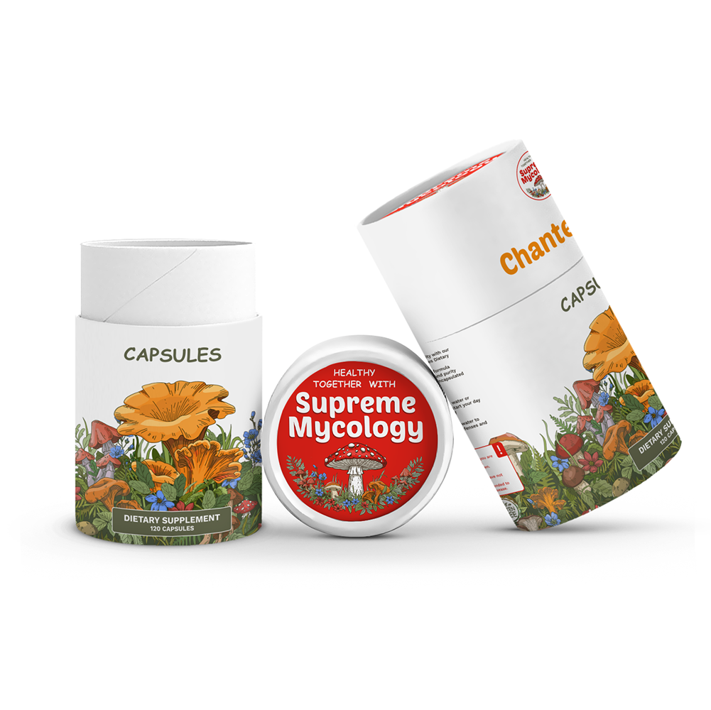 Organic Wild Chanterelle Mushroom Capsules