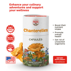 Organic Wild Chanterelle Mushroom Capsules