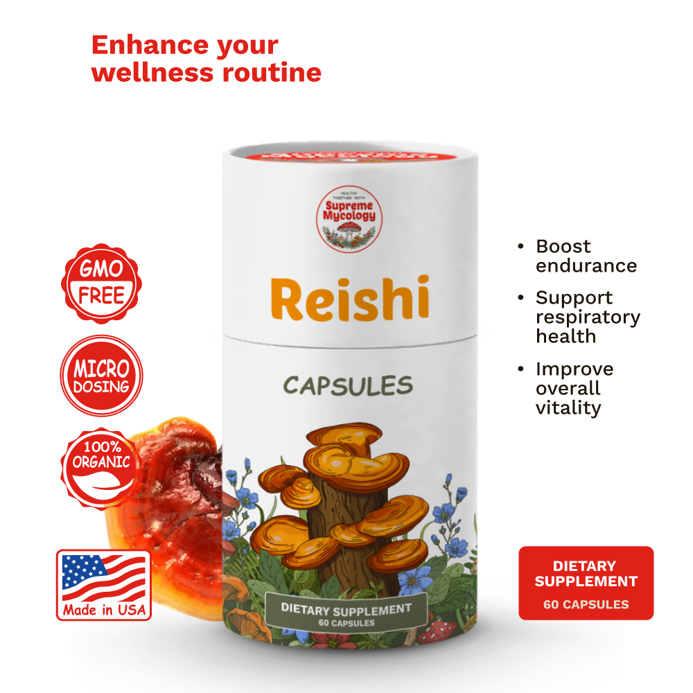 Organic Reishi Mushroom Capsules