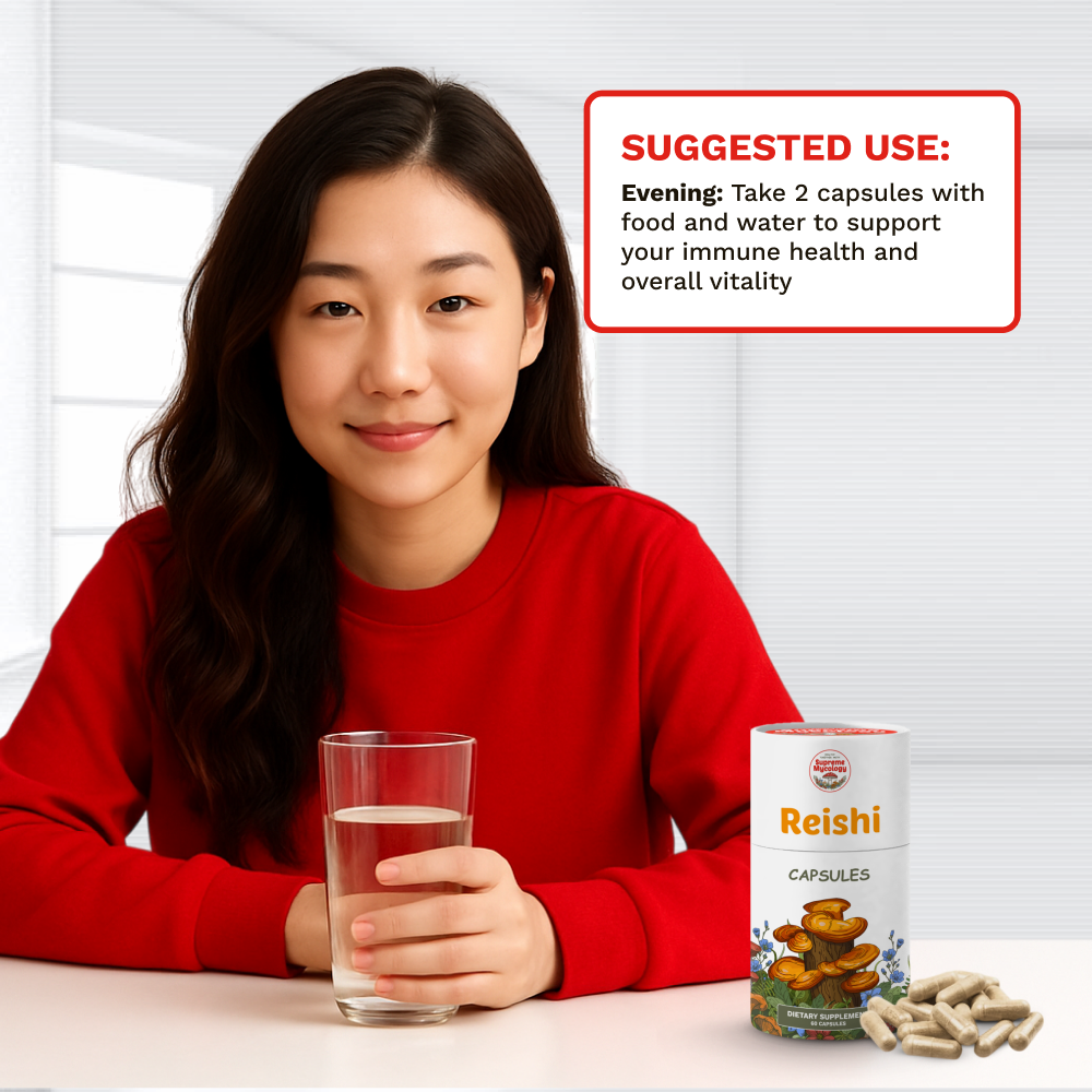 Organic Reishi Mushroom Capsules