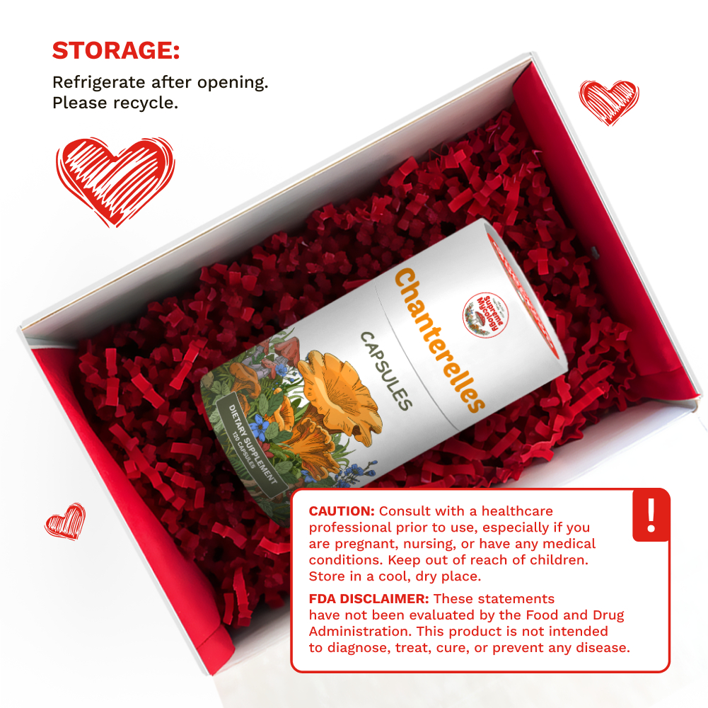 Organic Wild Chanterelle Mushroom Capsules
