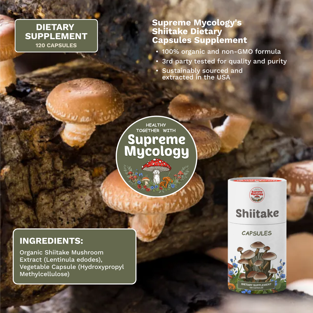 Organic Shiitake Mushroom Capsules