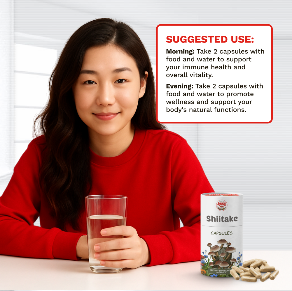 Organic Shiitake Mushroom Capsules