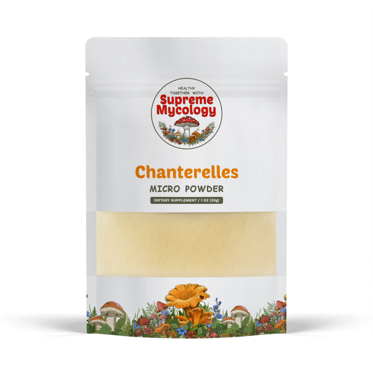Organic Wild Chanterelle Mushroom Micro Powder