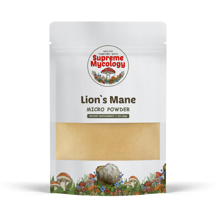 Organic Lion's Mane Mushroom Micro Powder