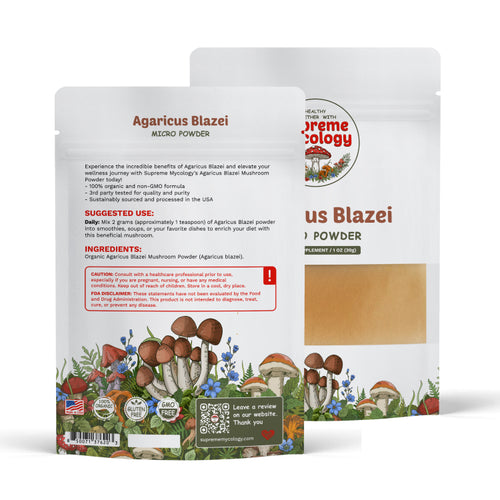 Organic Agaricus Blazei Mushroom Micro Powder