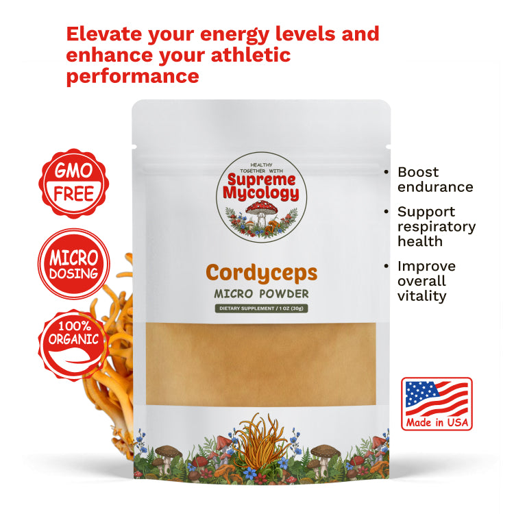 Organic Cordyceps Mushroom Micro Powder