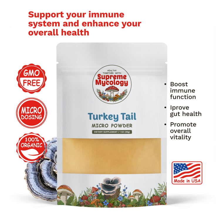 Organic Turkey Tail Mushroom Micro Powder