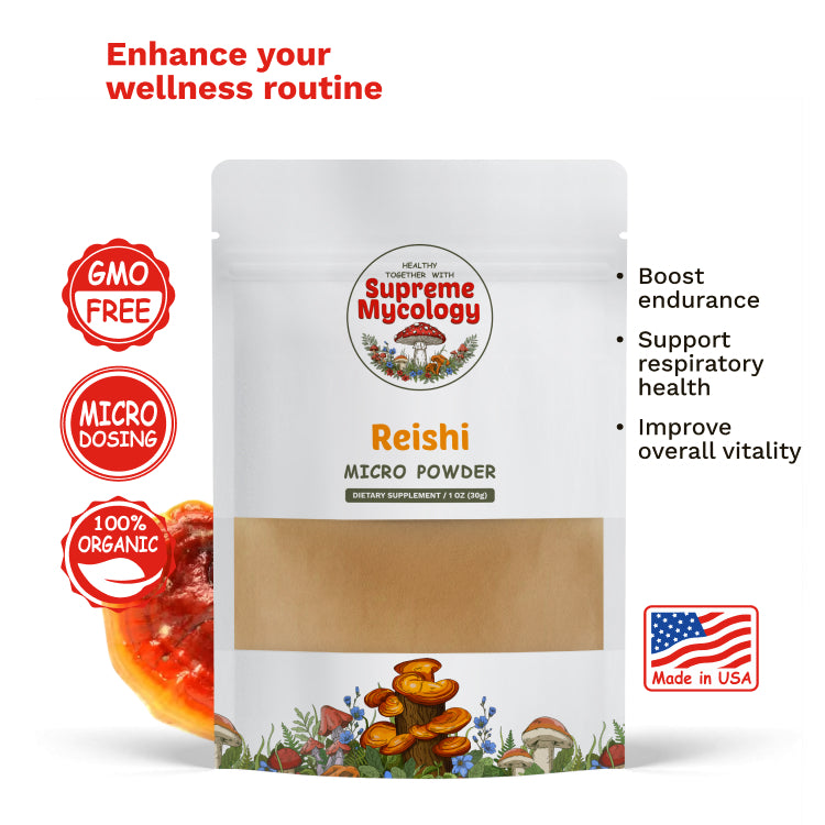 Organic Reishi Mushroom Micro Powder