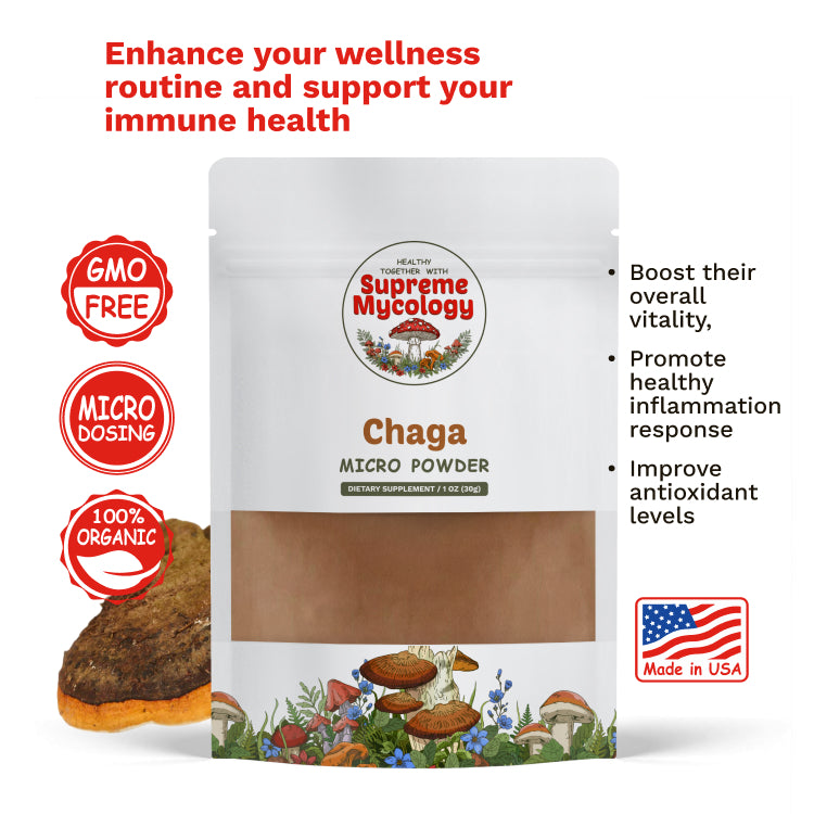 Organic Chaga Mushroom Micro Powder