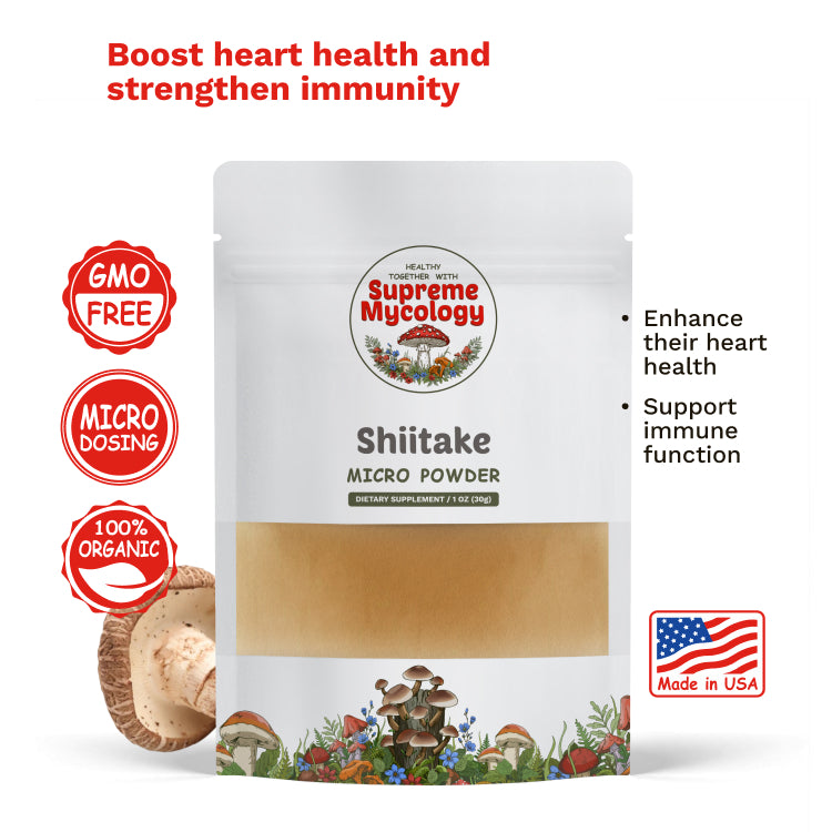 Organic Shiitake Mushroom Micro Powder