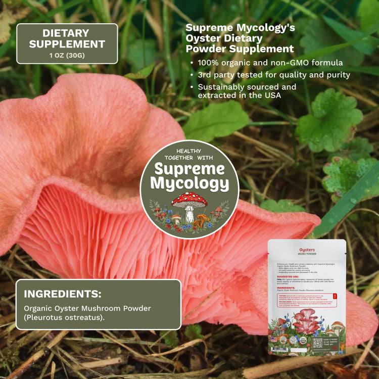 Organic Oyster Mushroom Micro Powder