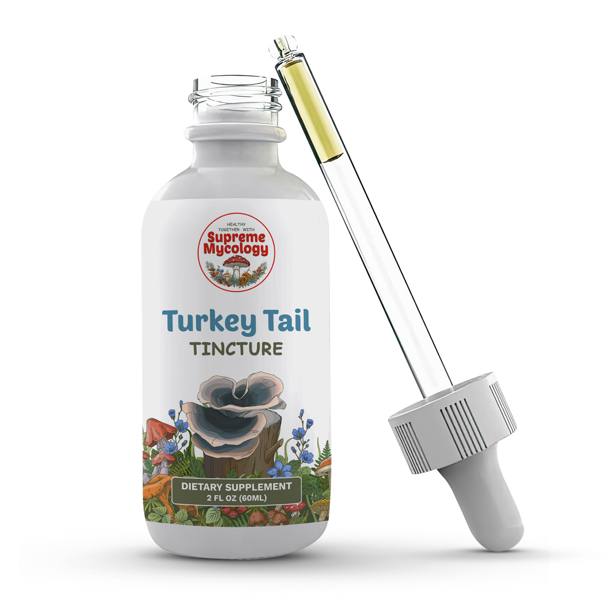Organic Turkey Tail Extracted Mushroom Tincture
