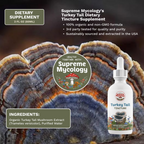 Organic Turkey Tail Extracted Mushroom Tincture