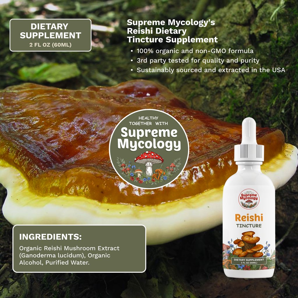 Organic Reishi Extracted Mushroom Tincture